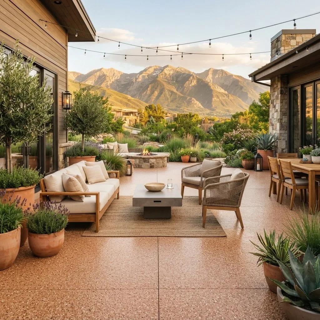 Outdoor patio epoxy coating